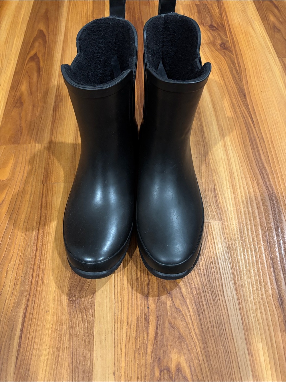 Eddie Bauer Ladies Faux Fur Lined Rainboots size 10